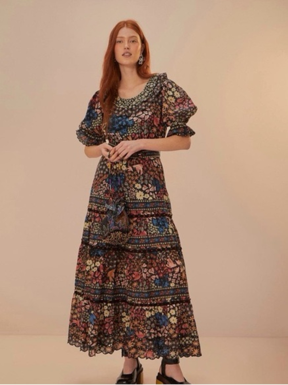 Farm Rio Jujus Garden maxi dress in large
